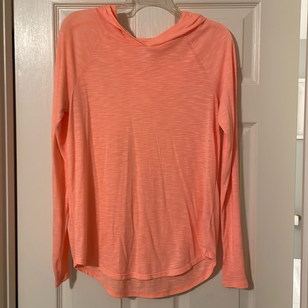 Flamingo orange hooded top